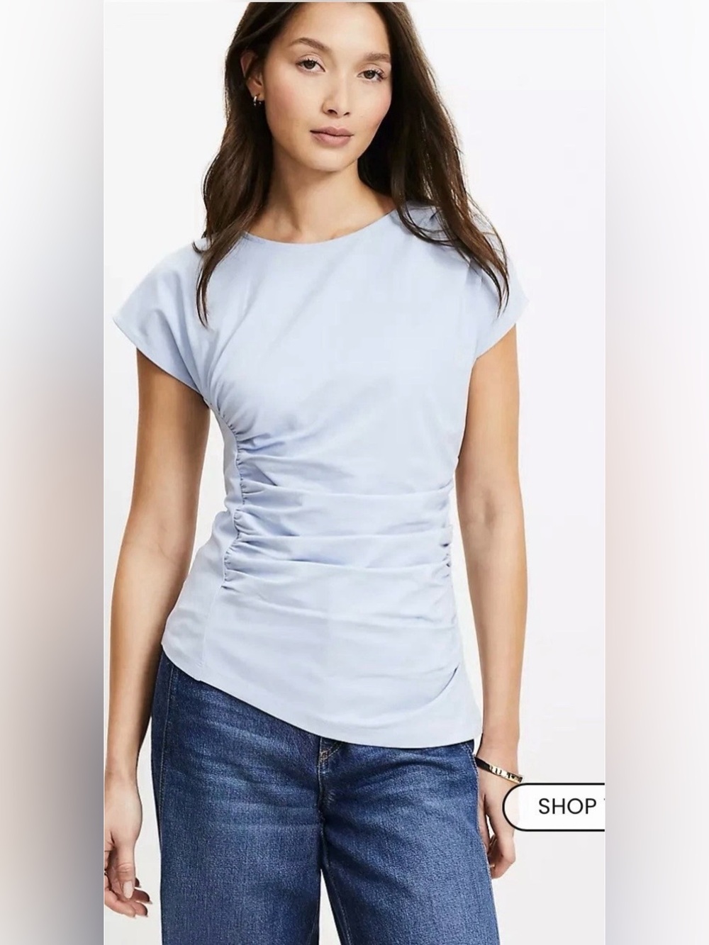 NWT Loft Ruched Top